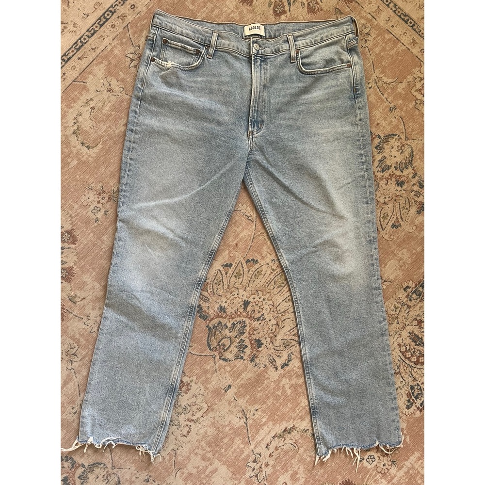 Agolde Vintage Wash Straight Leg Jeans